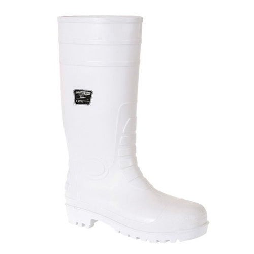 Portwest FW84 White Food Safety Wellington S4 FO SR
