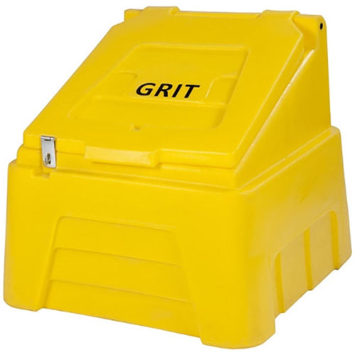 250kg/200L Yellow Lockable Premium Salt Bin