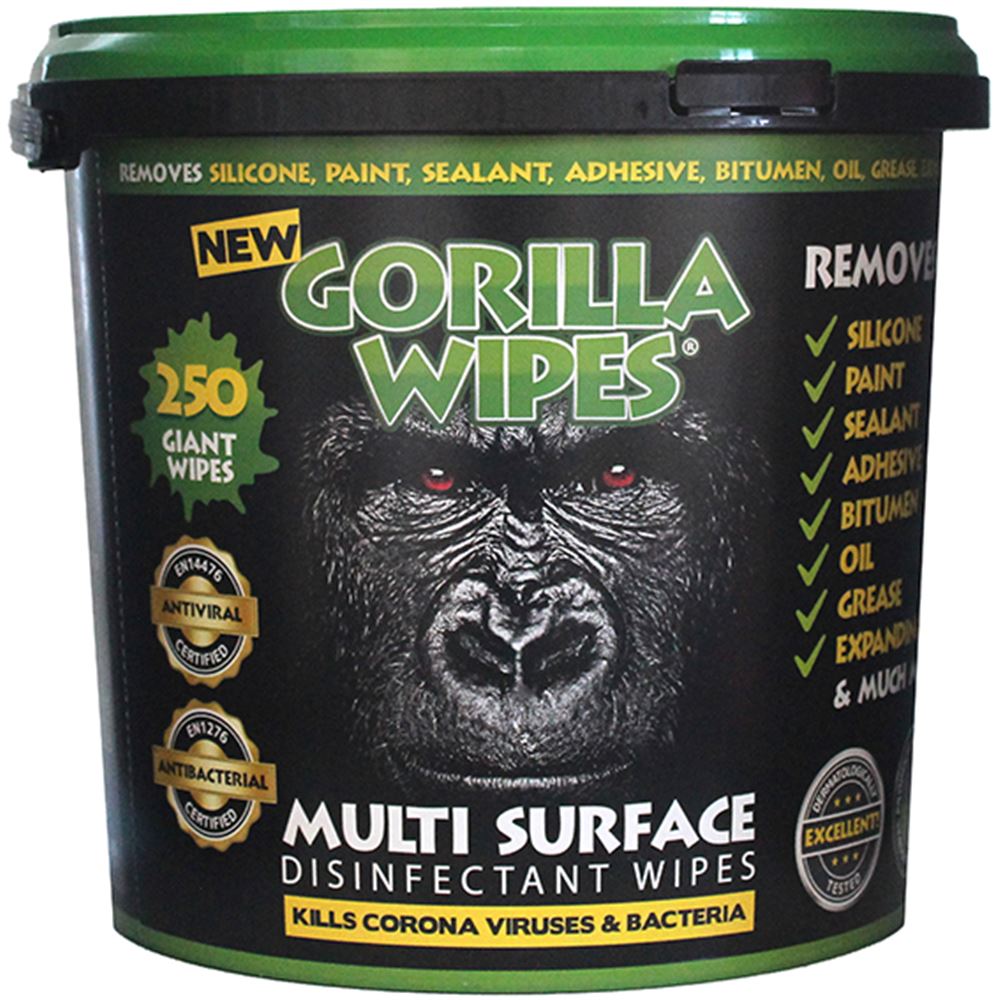 GREENER Multi Surface Gorilla Wipes (Bucket of 250 Wipes) 1012TUBGREEN