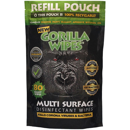 GREENER Multi Surface Gorilla Wipes (Refill Pack of 80 Wipes) 1010REFILLGREEN