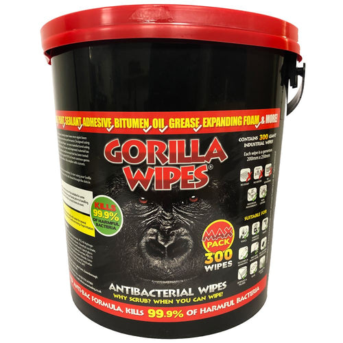 Gorilla Wipes (Tub of 300 Wipes) GW1012