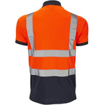 Supertouch Orange/Navy Hi-Vis Two Tone Polo Shirt