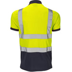 Supertouch Yellow/Navy Hi-Vis Two Tone Polo Shirt