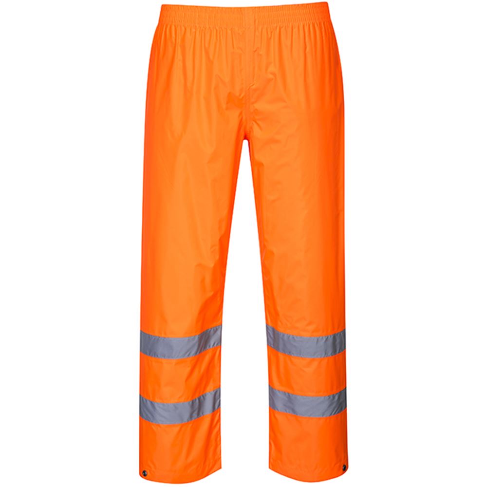 Portwest H441 Orange Hi Vis Waterproof Trousers