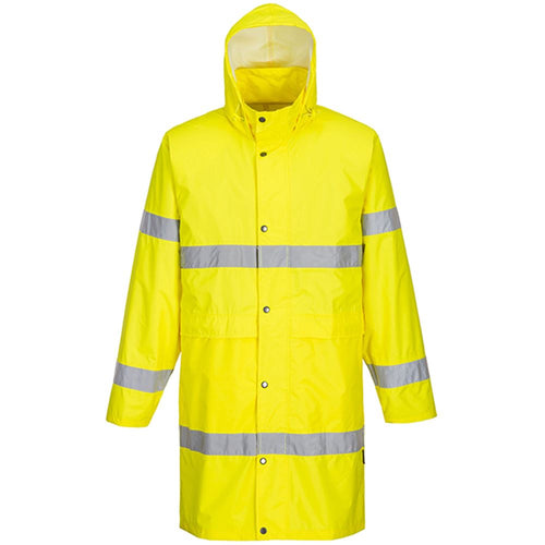 Portwest H442 Yellow Long Length Hi Vis Waterproof Jacket (100cm)