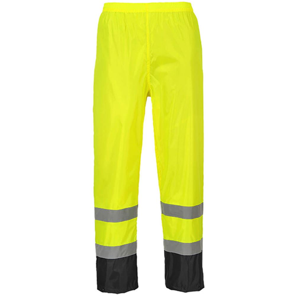 Portwest H444 Yellow Two Tone Waterproof Hi Vis Rain Trouser