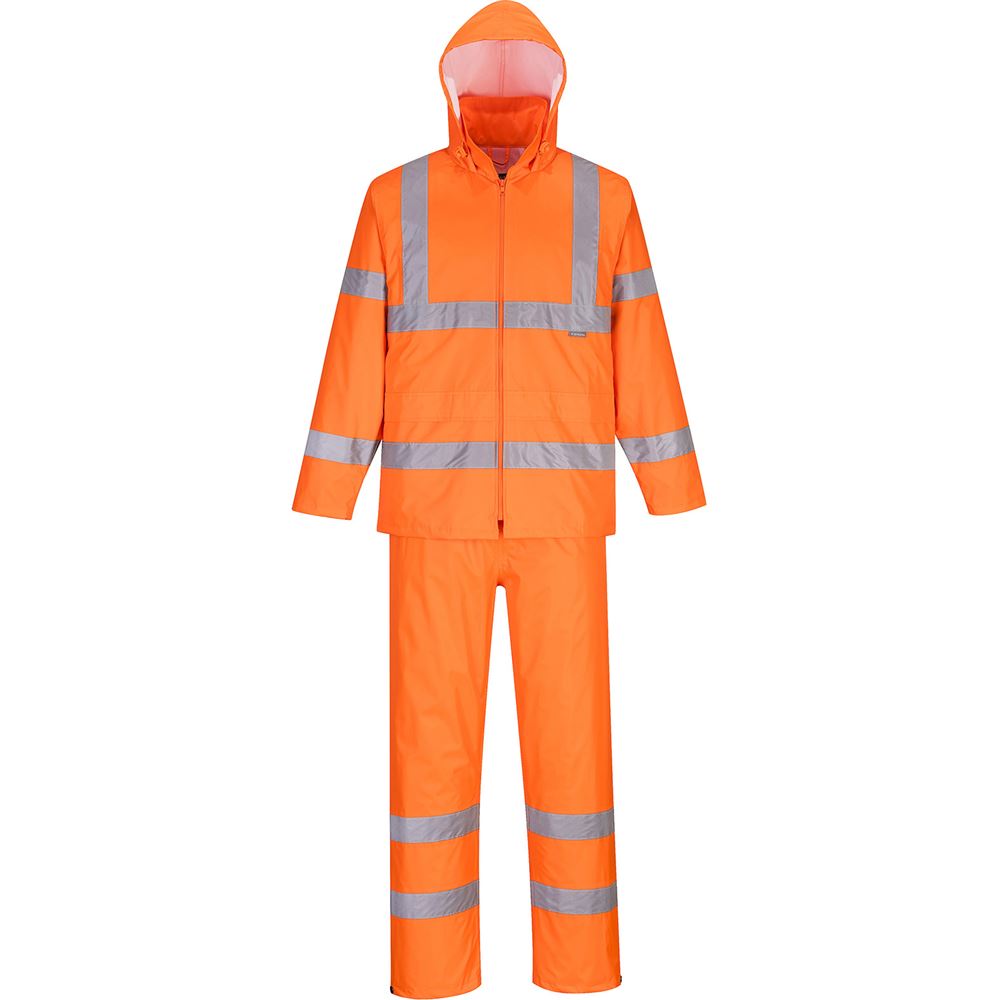 Portwest H448 Orange Class 3 Hi Vis Waterproofs