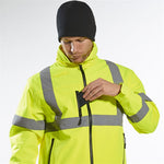 Portwest HA14 Fleece Lined Hi Vis Reversible Beanie Hat
