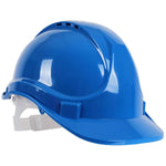 BlackRock Safety Helmet Hard Hat - Vented Slip Ratchet Standard Peak