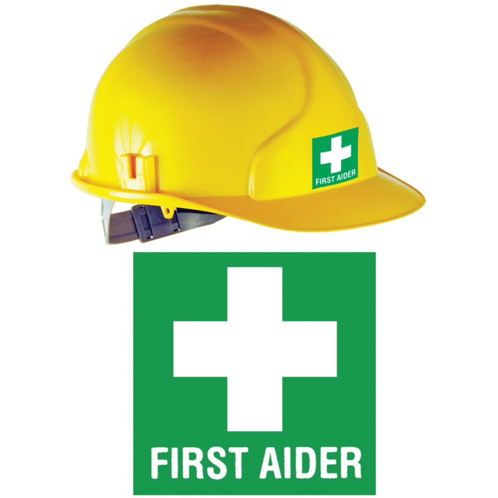 First Aider Helmet Sticker