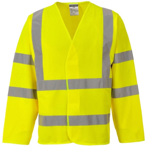 Portwest C473 Yellow Long Sleeve Hi Vis Vest