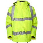 Leo Workwear Rosemoor Yellow Women's Waterproof Breathable Hi Vis Jacket with Maternity Expander