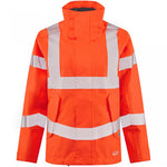 Leo Workwear Rosemoor Orange EcoViz Waterproof 15K Performance+ Breathable Women's Hi Vis Jacket