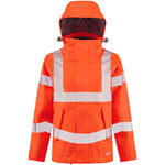 Leo Workwear Rosemoor Orange EcoViz Waterproof 15K Performance+ Breathable Women's Hi Vis Jacket