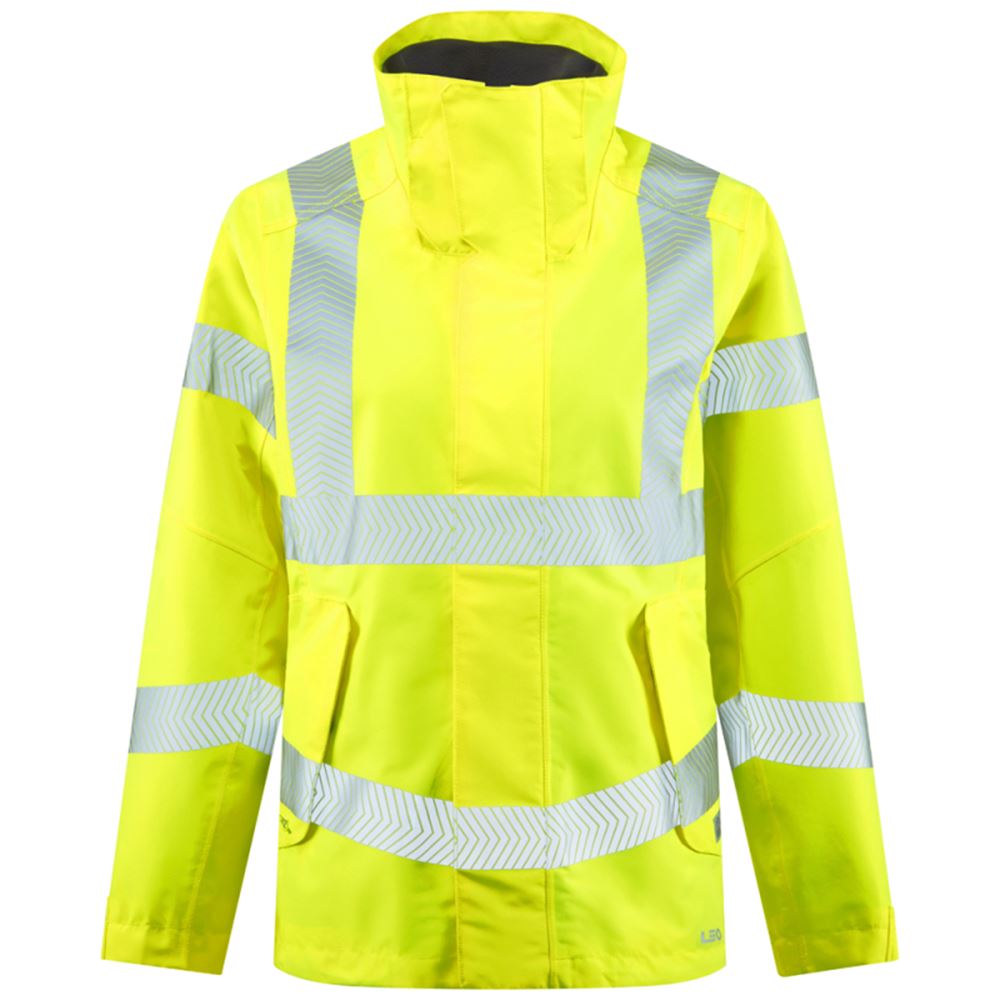 Leo Workwear Rosemoor Yellow EcoViz Waterproof 15K Performance+ Breathable Women's Hi Vis Jacket