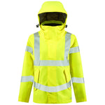 Leo Workwear Rosemoor Yellow EcoViz Waterproof 15K Performance+ Breathable Women's Hi Vis Jacket