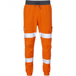 Leo Workwear Hawkridge Orange EcoViz 4X Stretch Hi Vis Jog Trouser