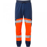 Leo Workwear Hawkridge Orange EcoViz 4X Stretch Hi Vis Jog Trouser