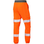 Leo Workwear Hawkridge Orange EcoViz 4X Stretch Hi Vis Jog Trouser