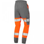 Leo Workwear Hawkridge Orange EcoViz 4X Stretch Hi Vis Jog Trouser