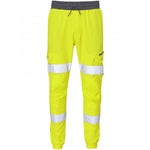 Leo Workwear Hawkridge Yellow EcoViz 4X Stretch Hi Vis Jog Trouser