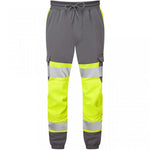 Leo Workwear Hawkridge Yellow EcoViz 4X Stretch Hi Vis Jog Trouser