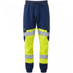 Leo Workwear Hawkridge Yellow EcoViz 4X Stretch Hi Vis Jog Trouser