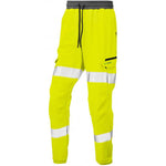 Leo Workwear Hawkridge Yellow EcoViz 4X Stretch Hi Vis Jog Trouser