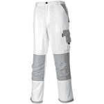Portwest KS54 White Polycotton Painters Pro Trousers 245g