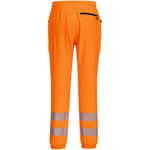 Portwest KX346 KX3 Orange Slim Fit Stretch Hi Vis Flexi Jogging Bottoms
