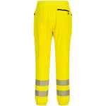 Portwest KX346 KX3 Yellow Slim Fit Stretch Hi Vis Flexi Jogging Bottoms
