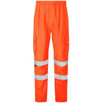 Leo Workwear Appledore Orange LTEC 3K Waterproof Hi Vis Trouser