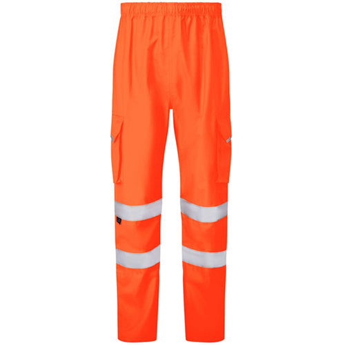 Leo Workwear Appledore Orange LTEC 3K Waterproof Hi Vis Trouser