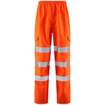 Leo Workwear Instow Orange LTEC 15K Waterproof Breathable Hi Vis Cargo Trouser