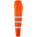 Leo Workwear Instow Orange LTEC 15K Waterproof Breathable Hi Vis Cargo Trouser