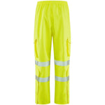 Leo Workwear Instow Yellow LTEC 15K Waterproof Breathable Hi Vis Cargo Trouser