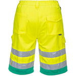 Portwest L043 Yellow Lightweight Polycotton Hi Vis Shorts