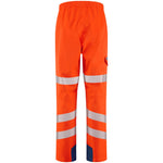 Leo Workwear Lundy Orange LTEC 20K High Performance Waterproof Breathable Hi Vis Cargo Trouser