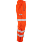 Leo Workwear Lundy Orange LTEC 20K High Performance Waterproof Breathable Hi Vis Cargo Trouser