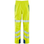 Leo Workwear Lundy Yellow LTEC 20K High Performance Waterproof Breathable Hi Vis Cargo Trouser