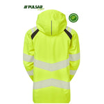 Pulsar Life LFE909 Yellow GRS Recycled Waterproof Breathable Hi Vis Shell Jacket