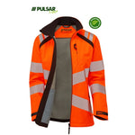 Pulsar Life LFE916 Rail Orange GRS Recycled Hi Vis Softshell Jacket