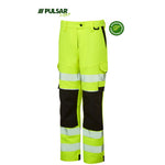 Pulsar Life LFE921 Yellow GRS Recycled 4 Way Stretch Hi Vis Combat Trouser