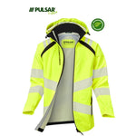 Pulsar Life LFE959 Yellow Women's GRS Recycled Waterproof Breathable Hi Vis Shell Jacket