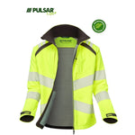 Pulsar Life LFE965 Yellow Women's GRS Recycled Hi Vis Softshell Jacket