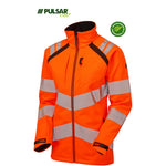 Pulsar Life LFE966 Rail Orange Women's GRS Recycled Hi Vis Softshell Jacket
