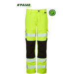 Pulsar Life LFE971 Yellow Ladies GRS Recycled 4 Way Stretch Hi Vis Combat Trouser