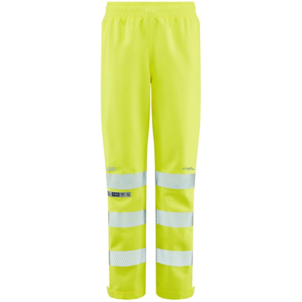 Leo Workwear Hannaford Yellow Waterproof Breathable Women's Hi Vis Trouser
