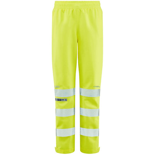 Leo Workwear Hannaford Yellow Waterproof Breathable Women's Hi Vis Trouser