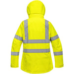 Portwest LW70 Yellow Womens Mesh Lined Waterproof & Breathable Hi Vis Jacket